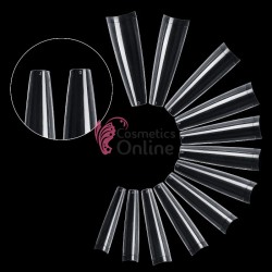 Tipsuri 240 bucati Soft Gel Tips Transparente Cod TPS100GG Coffin Lungi